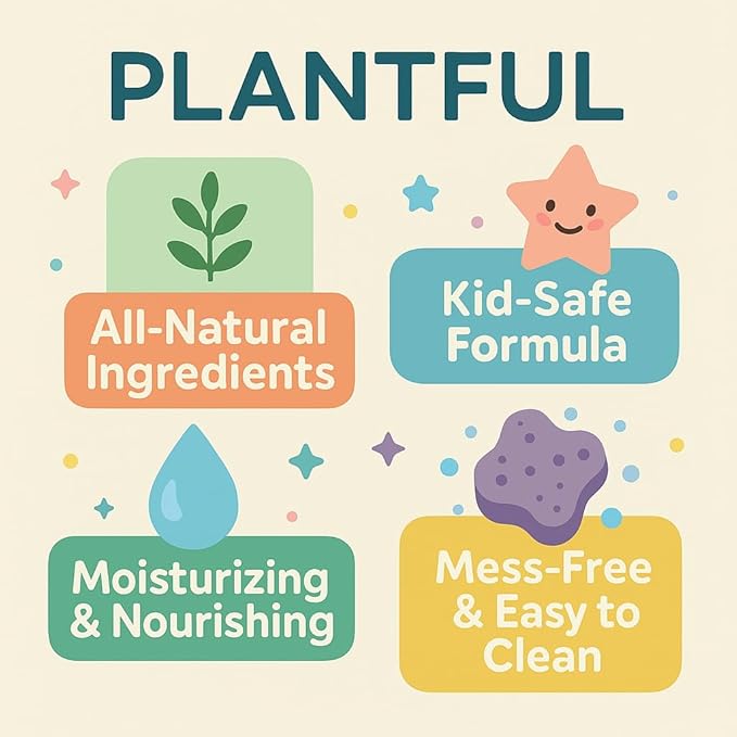 Plantful™ Natural Bath Bomb for Kids, Non-Toxic, Bubble podz, Fluffy Foam soap, Holiday Gifts, Bubble Bath Fizzy for Girls Boys, 9 Pack, Toddler, Pure Essential Oil