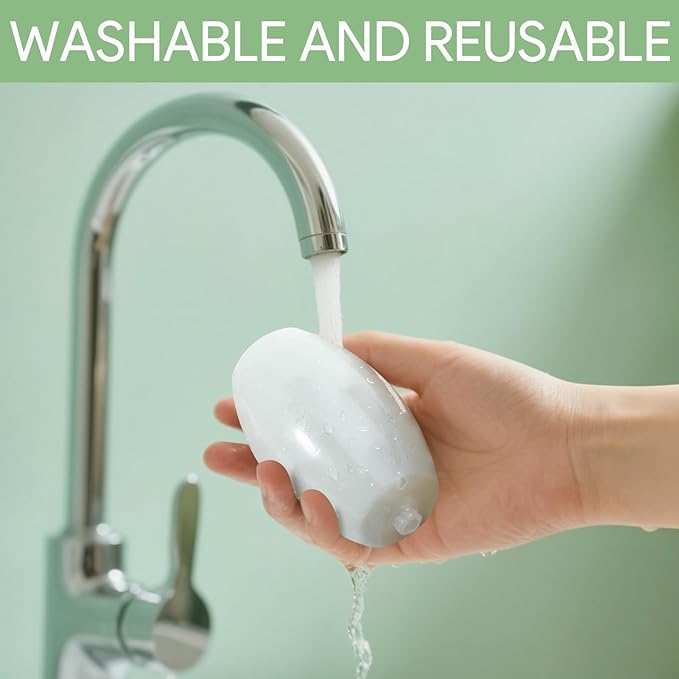 2 PCS Reusable Lint Rollers for Pet Hair Extra Sticky, Mini Portable Travel Lint Roller, Washable, Super-Sticky Gel Balls for Dust, Debris, and Hair(Green,White)