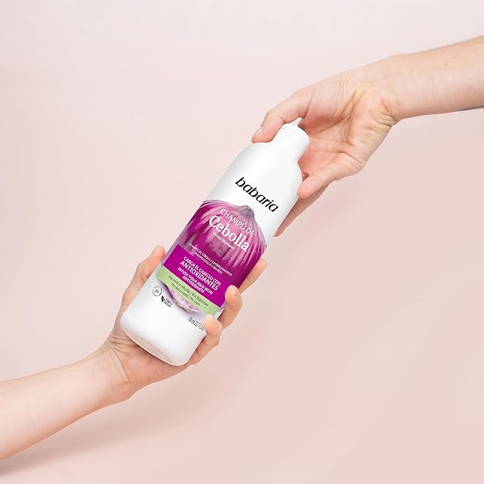 Babaria Onion Shampoo - No Smell, No Tears - Hydrating - Improves Hair Growth and Shine - Reduces Itchy Scalp, Dandruff, and Frizz - 2 pc