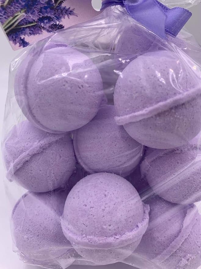 SpaPure LAVENDER MINT Bath Bomb -14 Bath Fizzies with Shea Butter, Ultra Moisturizing (12 Oz) ...Great for Dry Skin (Lavender Mint)