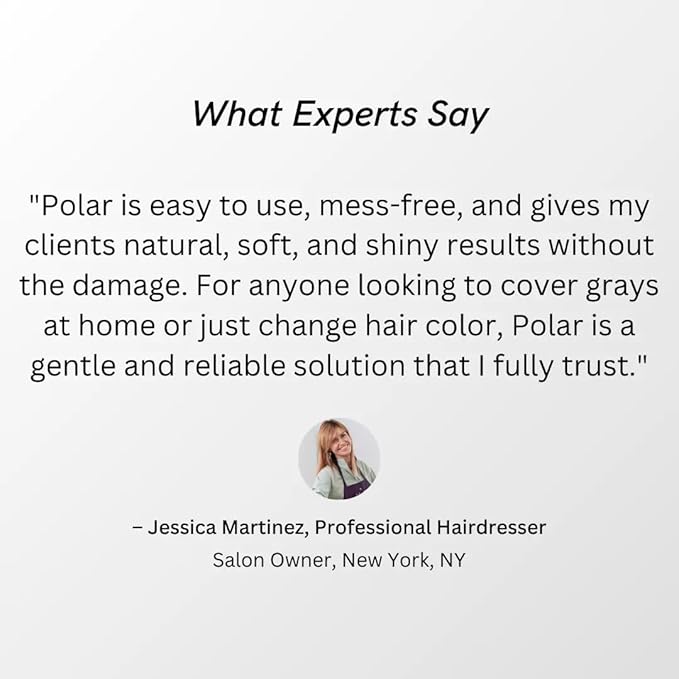 POLAR HAIR CARE Hair Dye Shampoo for Gray Hair for Women & Men (Medium Brown) Natural Hair Dye Kit - Semi Permanent Hair Dye Shampoo - Vegan Hair Dye USA 6.76 Fl Oz Shampoo Dye Hair Color Dark Brown