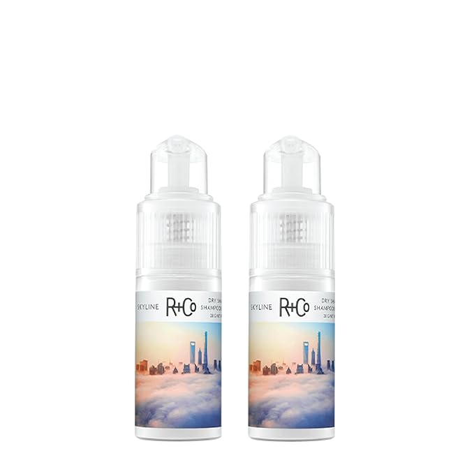 R+Co Skyline Dry Shampoo Powder | Intense Oil Aboroption | Revives Volume, Hair Texture and Grip | TSA Approved | Pack of 2
