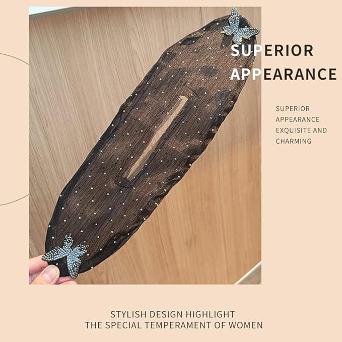 Hair Bun Maker, Ball Hair Clip, Hand-Embroidered Flower Bun Roller Twister, Lazy Hair Curler for Long Hair - Accessories for Women