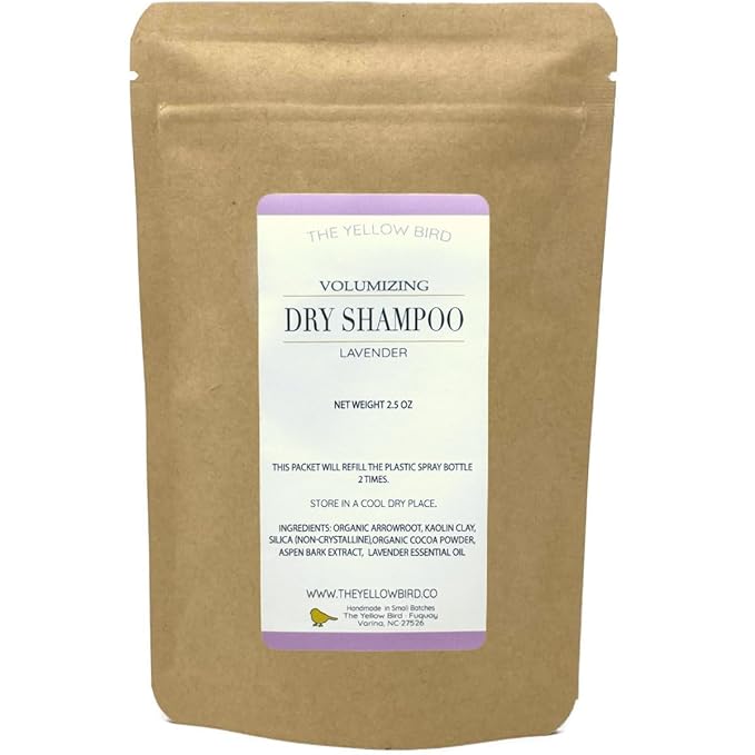 The Yellow Bird Dry Shampoo Lavender Refill Packet