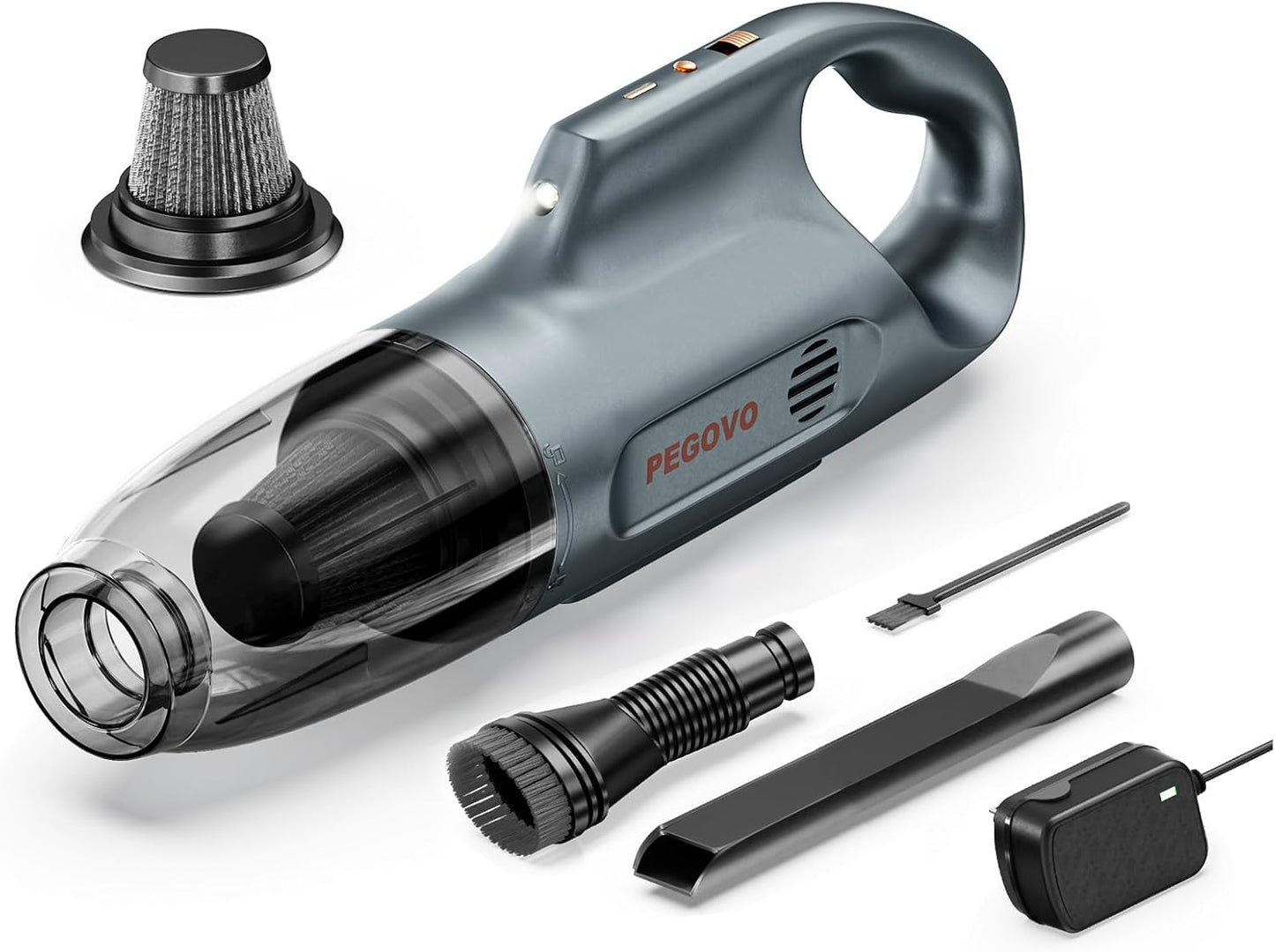 Handheld Vacuum Cordless Car Vacuum Portable, Cordless Handheld Vacuum Cleaner with Fast Charging Long Runtime,10KPA High Power Hand Vacuum for Home, Pet Hair（Washable Filter