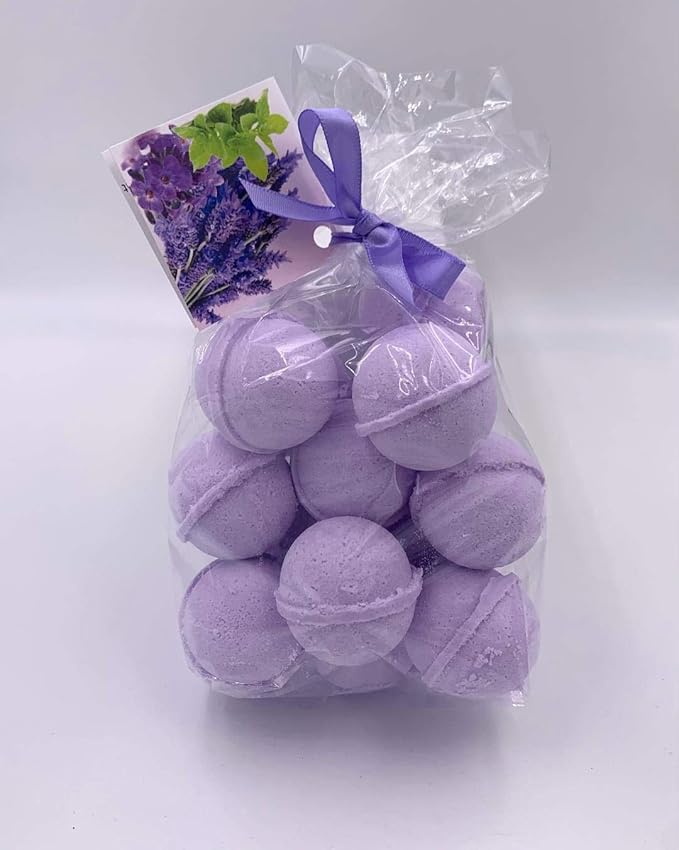SpaPure LAVENDER MINT Bath Bomb -14 Bath Fizzies with Shea Butter, Ultra Moisturizing (12 Oz) ...Great for Dry Skin (Lavender Mint)