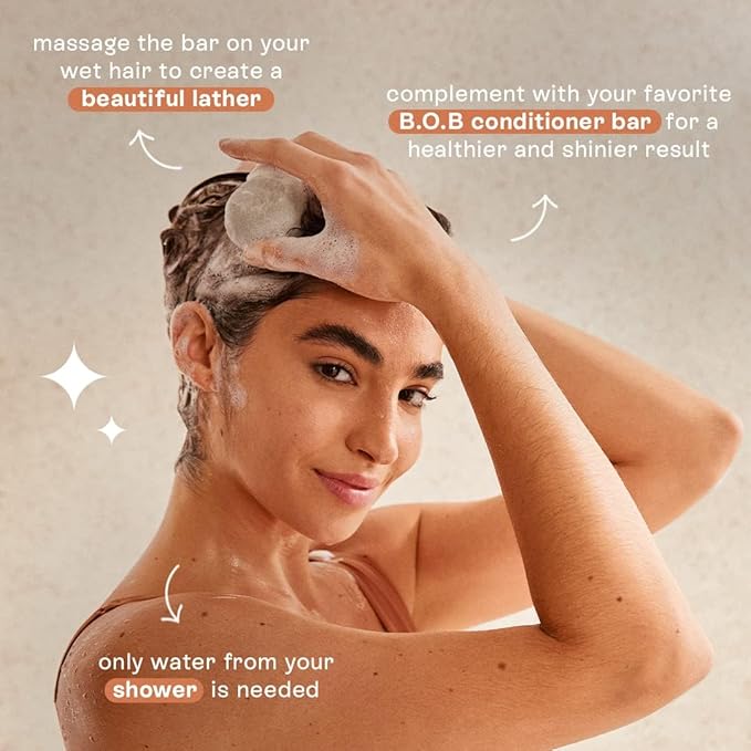 Purifying Shampoo Bar for Oily Hair (6.7oz) | Green Clay & Rosemary | Vegan, Sulfate-Free, Eco-Friendly | Plastic-Free Hair Care