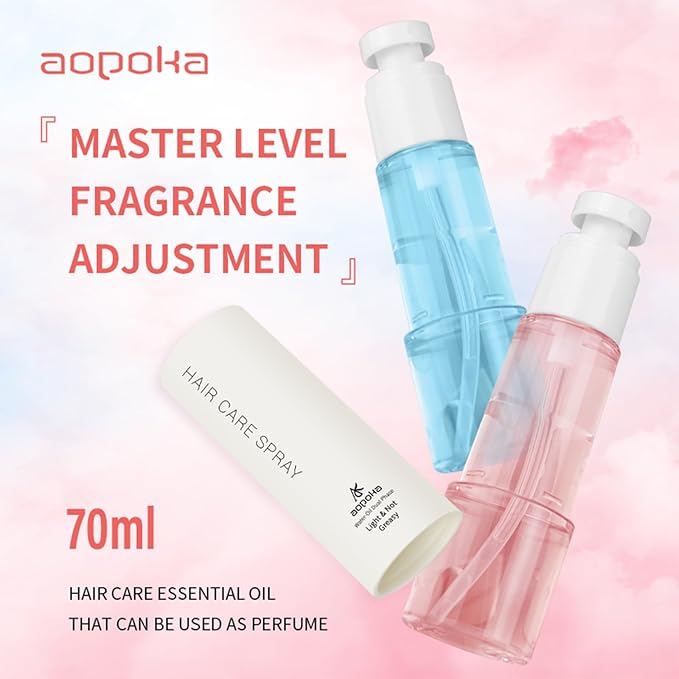 -Women's Hair Perfume, Essential Oil Hydrating Formula with Rose, Long-Lasting Fragrance 50ml Beeswax Enriched Spray for Frizz Control & Shine, 2.4 Fl Oz