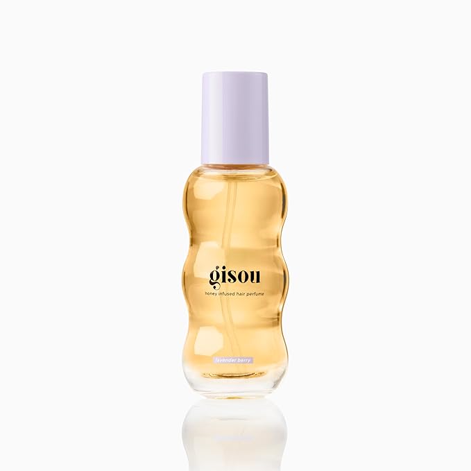 Gisou Honey Infused Hair Perfume Mini – Long-Lasting Hair Fragrance with Mirsalehi Honey & Argan Oil, Lavender Berry, 0.5 Fl Oz