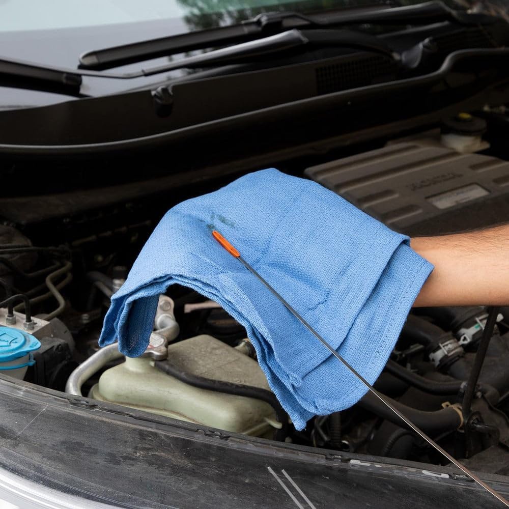 PRO SOURCE 5 Lb Box Virgin Surgical Lint-Free Blue Cotton Huck Towels: 16" x 25"