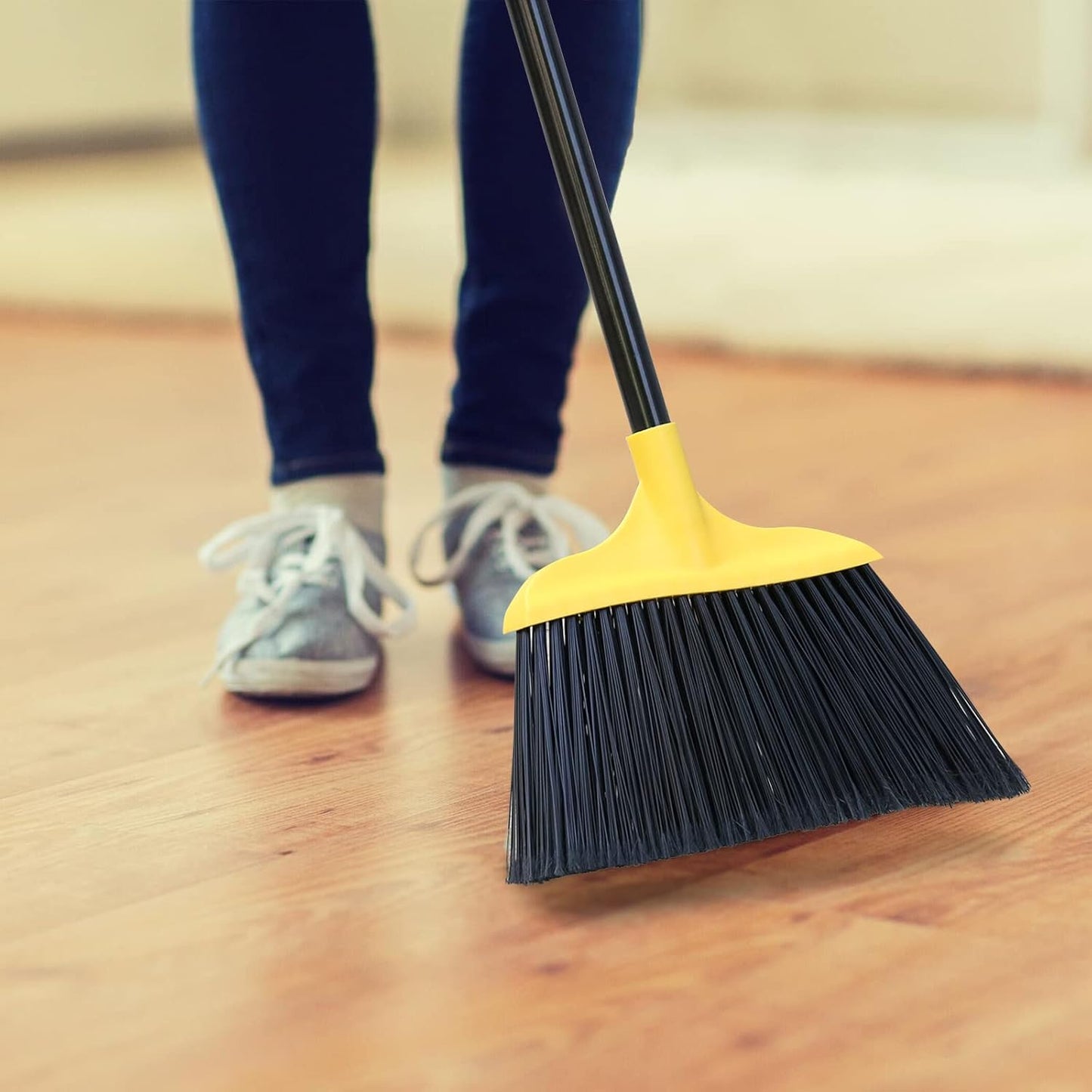 Kefanta 3 Pack Outdoor Broom Heavy-Duty Indoor Commercial Brooms 54 Inches for Courtyard Garage Restaurant Lobby Patio Mall Market Office Shop Home Kitchen Office Floor