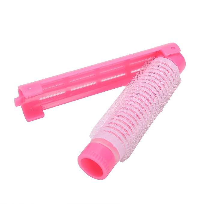 Fluffy Korean Root Perm Rods, 20pcs/set Hair Curling Rollers for Salon or DIY Styling, with Hairdressing Tools Kit (Pink)