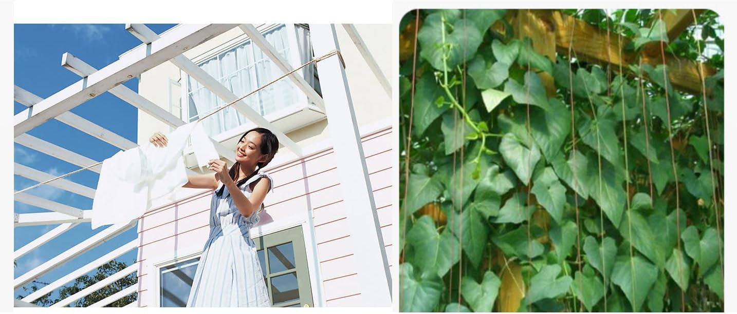 2 Pcs Diamond Braided Rope Clothes Hanging String Indoor Utility Clotheslines for Tie Pull Knot Camping Outdoor Purple 10M