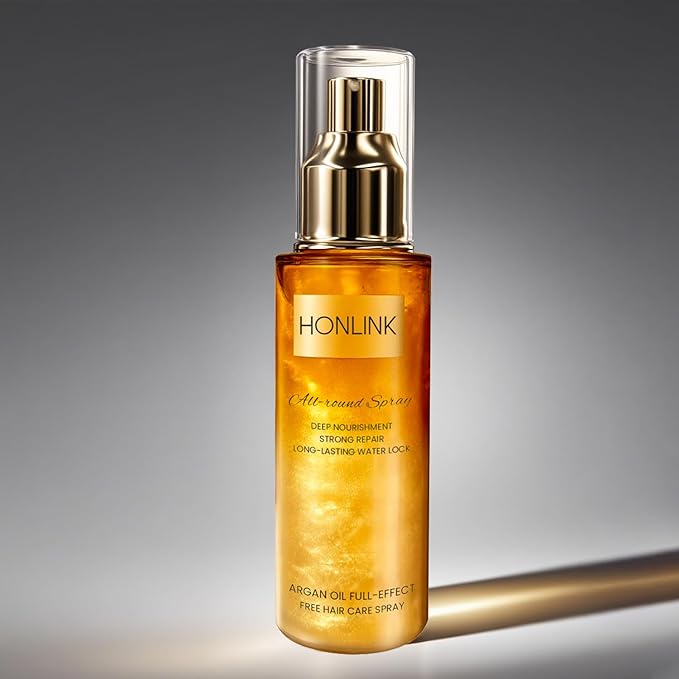 Argan Oil Multi-Purpose Hair Care Spray, Lightweight Leave-In Treatment with Vitamin E, Perfume Scent, Paraben & Sulfate Free, 3.04 Fl Oz