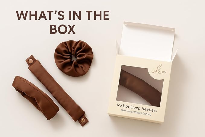 Heatless Hair Curling Set | No Heat Silk Curling Headband for Overnight Curls | Soft Hair Roller for Frizz-Free Waves – Ideal for All Hair Types