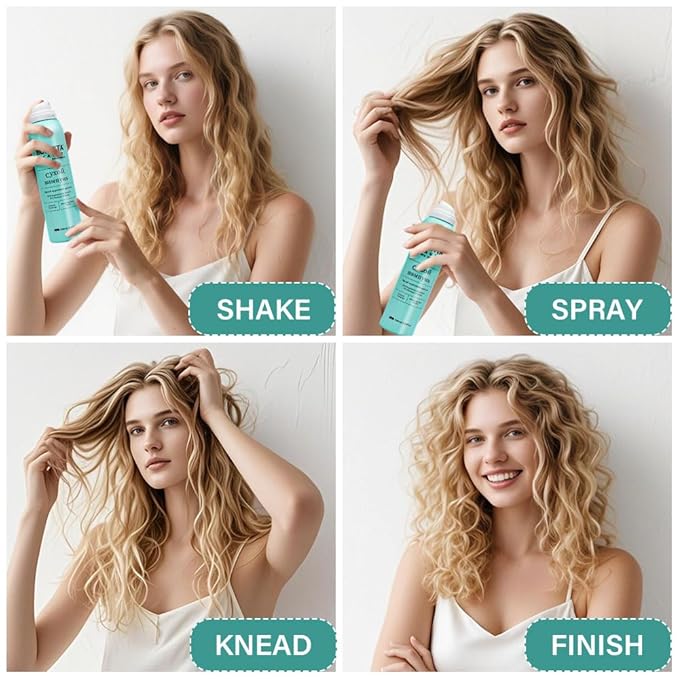 Lezero Fresh Up Dry Shampoo Spray for Women, Instantly Volumizing, Absorbs Excess Hair Oil, Refreshing and Non-Greasy, Eliminate Odors, No White Residue, 5.07 fl oz