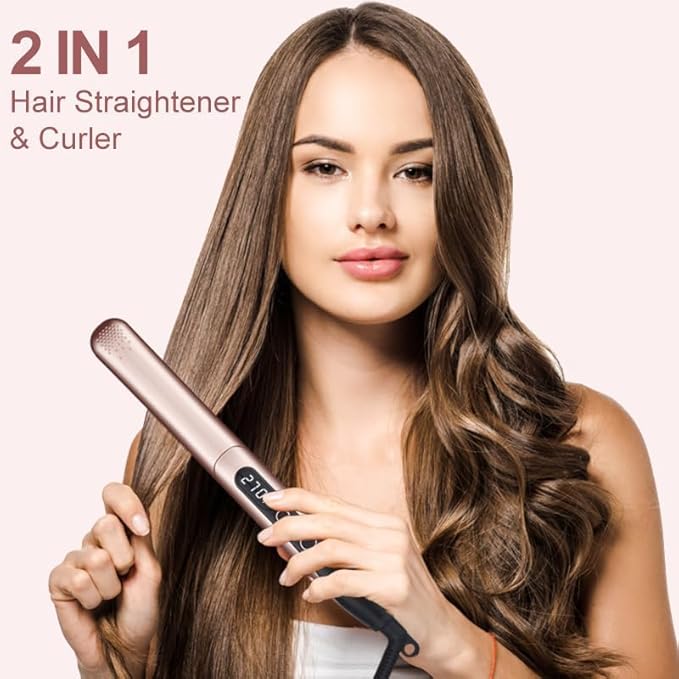 Hair Straightener Iron, Professional Ceramic Flat Iron Straightener for Less Frizz, Shinier & Smoother Hair & Curls, Hair Styling Tools