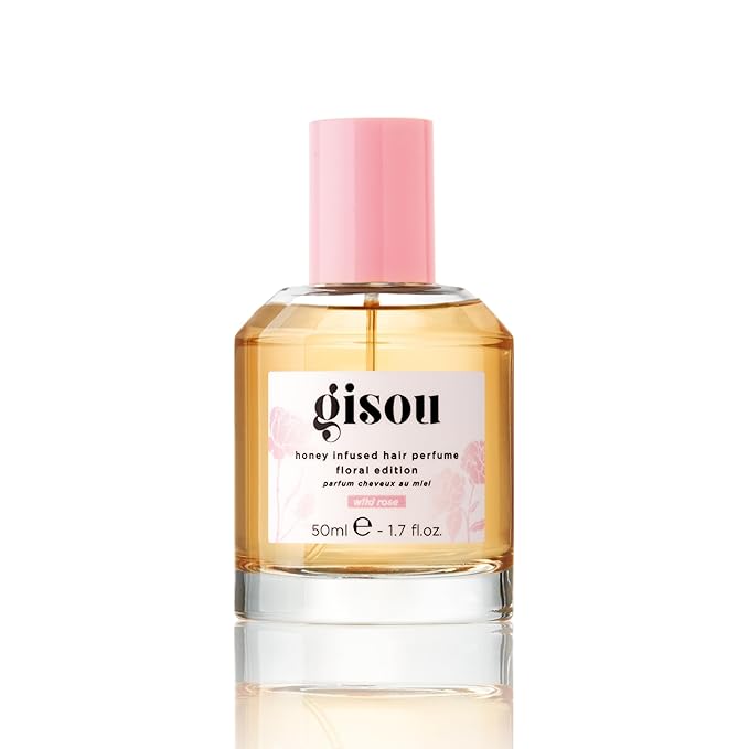 Gisou Honey Infused Hair Perfume Floral Edition - Wild Rose, A Wild Elegant Fragrance with a Romantic and Sensual Scent, Nourishing and Hydrating Hair Shine Spray (1.7 fl oz)