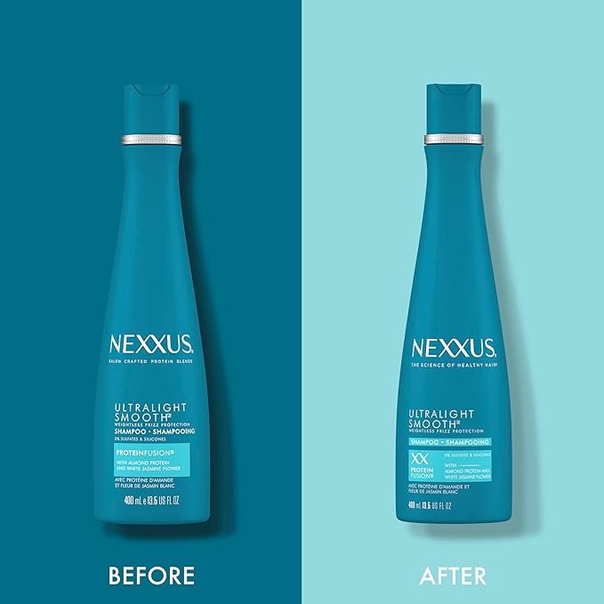 NEXXUS Ultralight Smooth Shampoo for Dry and Frizzy Hair Weightless Smooth Hair Treatment to Block Out Frizz 13.5 fl oz