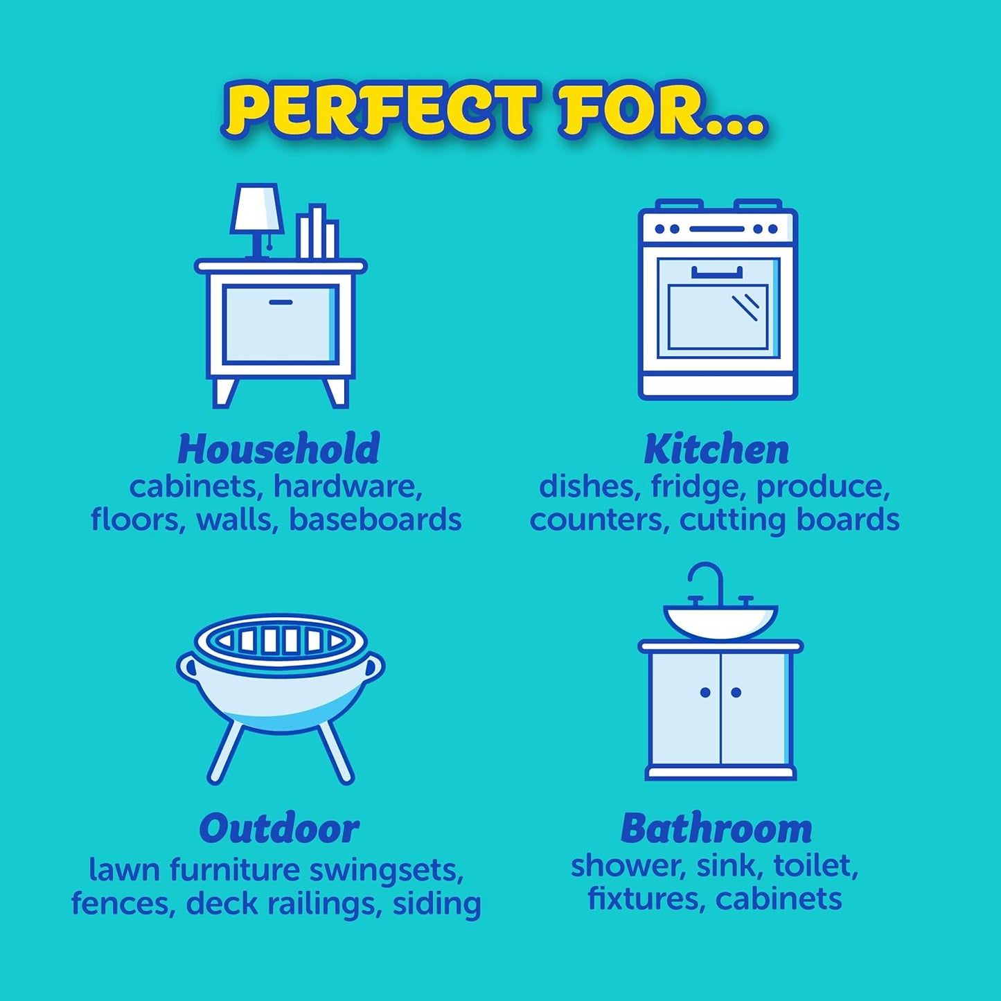 Scrub Daddy + 2x Cif All Purpose Cleaning Cream, Lemon - Multi Surface Household Cleaning Cream Scratch-Free Multipurpose Dish Sponge