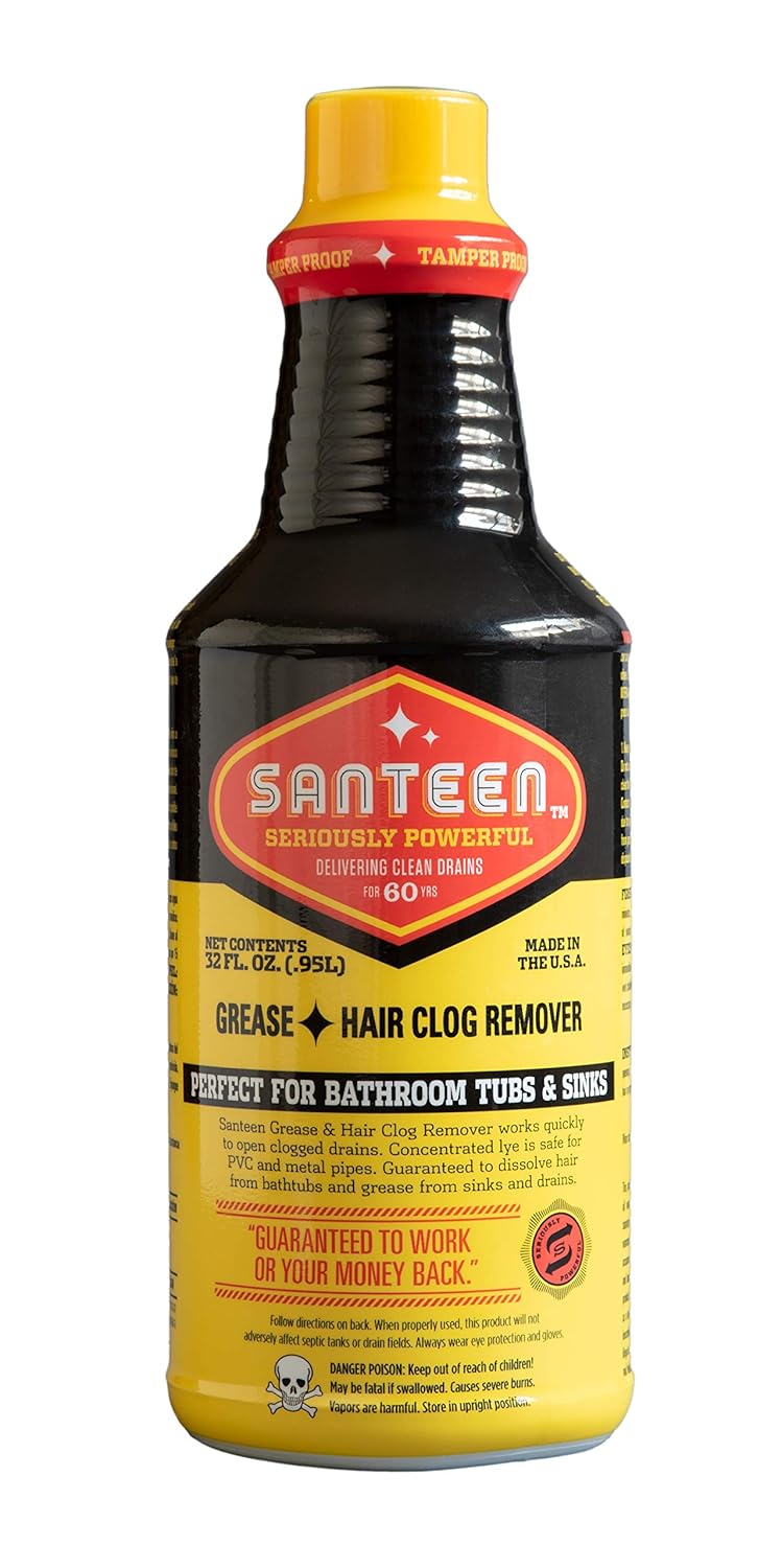 Santeen - 700-6 Grease Hair Drain Opener Quart 32oz