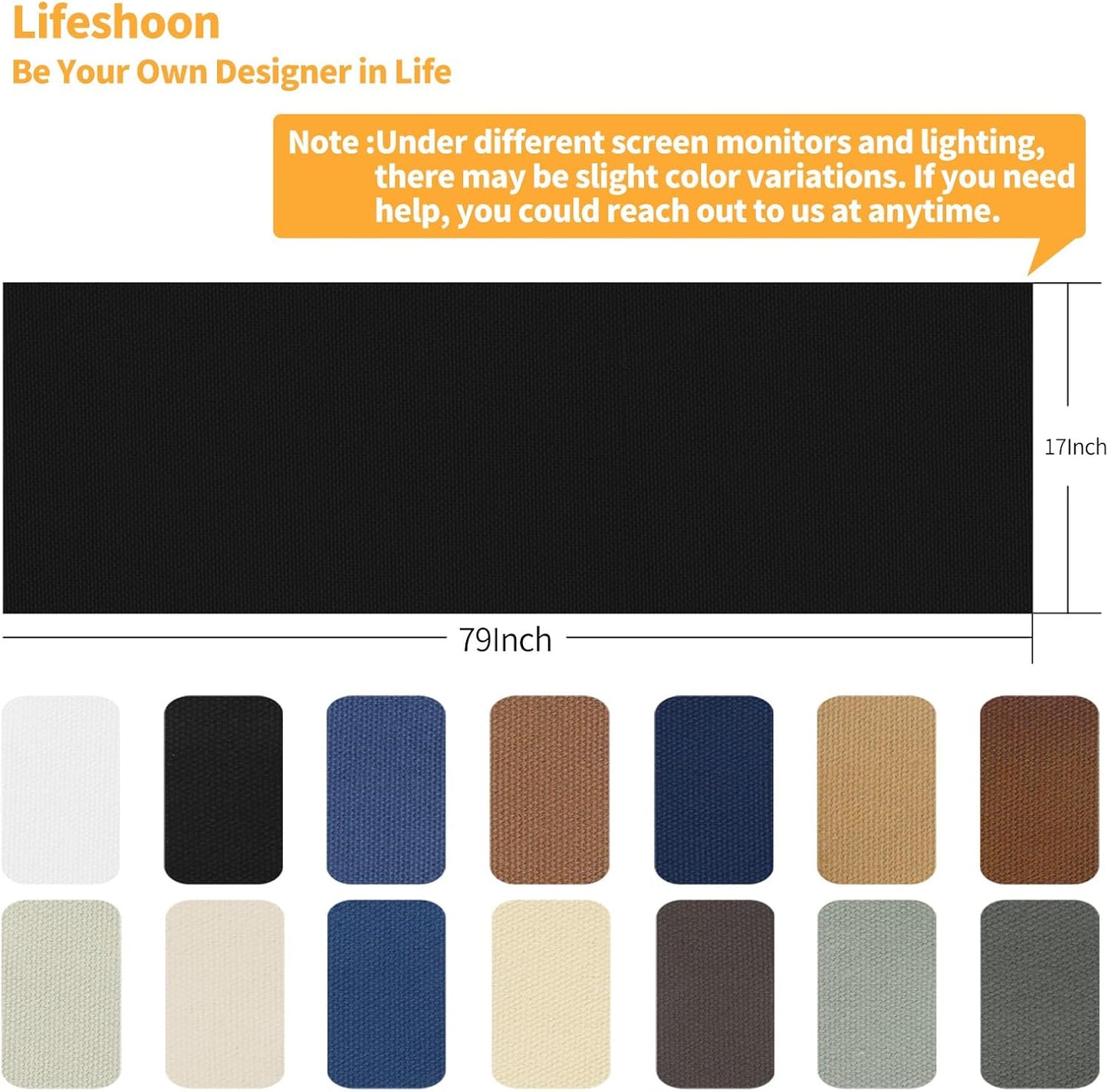 Fabric Repair Patches, 17X79 Inch Canvas Self-Adhesive Fabric Patches Tape Durable, DIY Large Canvas Repair for Sofa, Couches, Furniture, Chair, Clothing （17X79 Inch, Blue Grey）