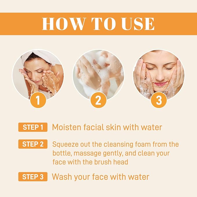 Turmeric Facial Wash, Turmeri Foaming Cleanser,Turmericr Facial Cleanser forfor Face & Body, Deep Cleansing