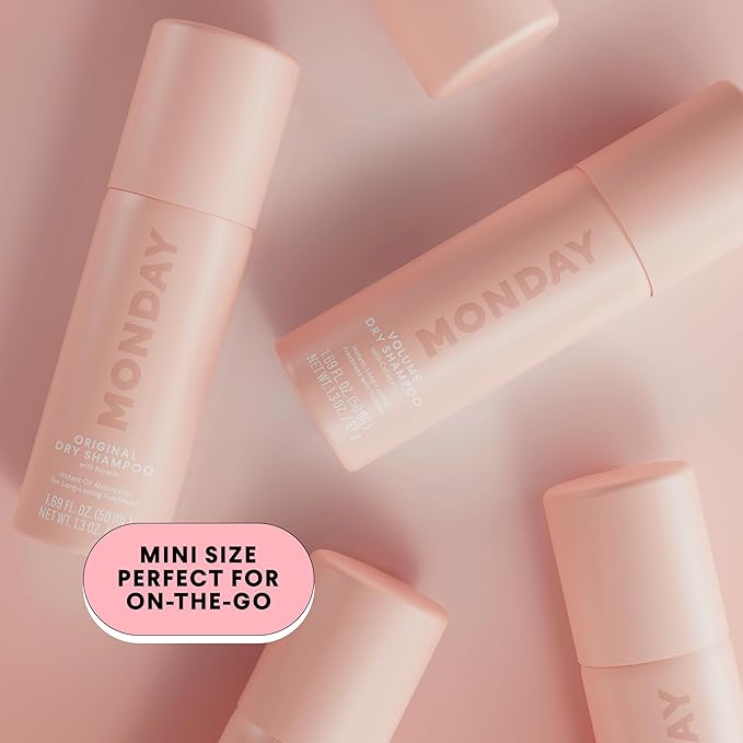 MONDAY HAIRCARE ORIGINAL Dry Shampoo with Keratin, oil-absorbing for All Hair Types 50ML (3 Pack)