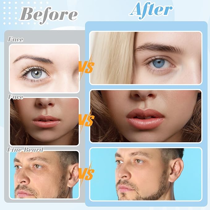 16 Count Dermaplane Razor for Women Face, Professional Facial & Eyebrow Hair Remover, Gentle Face Razors Skin Exfoliation with Precision Blades, Black