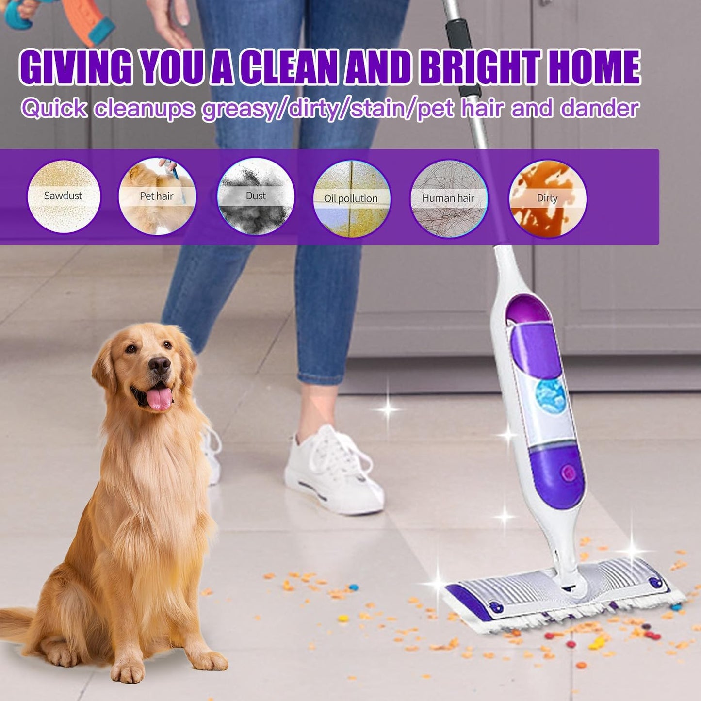 Power Mop Pads Refills for Swiffer PowerMop Multi-Surface Mopping Pad Disposable Replacement Mop Pads Compatible with Swiffer PowerMop,Safe on All Finished Floors,38 Count.