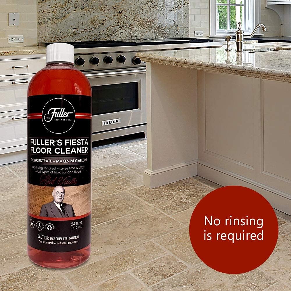 Fuller Brush Fiesta Floor Cleaner Liquid Concentrate - Multi-Surface & Industrial Cleaning For Hardwood, Laminate, Linoleum, Tile & Ceramic Floors, 24 Fl. Oz. Bottle (Pack of 6)