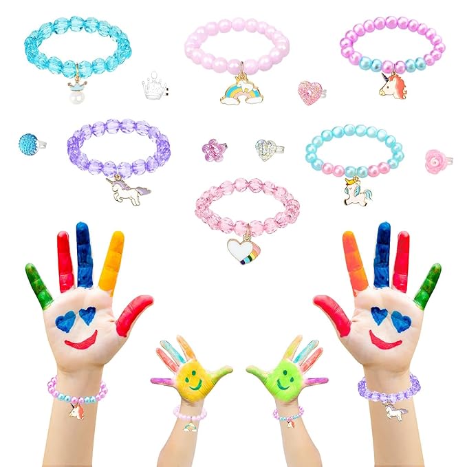 Bath Bombs for Kids Girls with Surprise Inside 6 Large Organic Bubble Kids Bath Bombs with Jewelry Toys Inside Safe & Natural Bathbombs Birthday Christmas Easter Surprise Princess Gifts Set for Girls