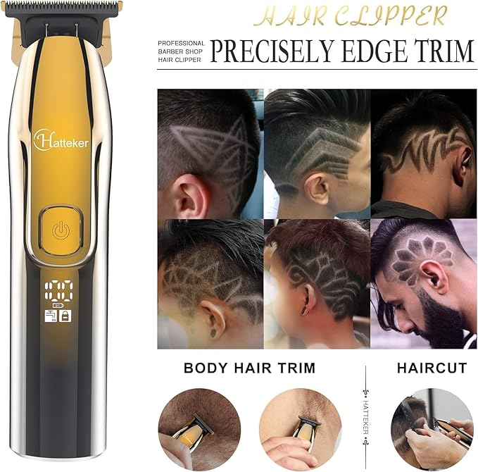 Hatteker Foil Shaver Bald Head Shaver Electric Shaver Razor for Men Precision Trimmer Beard Clipper Triple Blades Waterproof Cordless