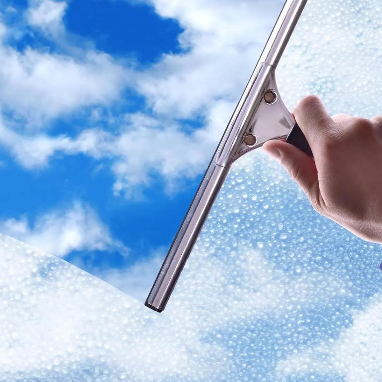 4 Rolls Rubber Replacement Blades, 41 Inch Squeegee Blade x3, 18 Inch x1, Silicone Squeegee Rubber Refill for Windows, Glass, Shower Doors Cleaning