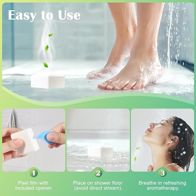 Eucalyptus Mint Shower Steamers 12 Pack - Eucalyptus for Shower, White Elephant Gifts, Stocking Stuffers for Adults, Christmas Gifts & Aromatherapy Birthday Gifts for Women Men Mom