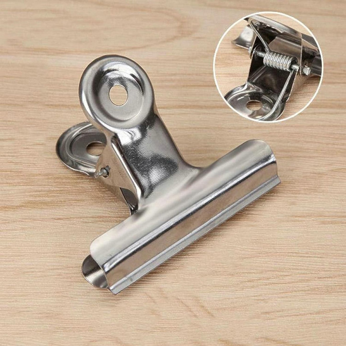 18 Pack Stainless Steel Chip Bag Clips Heavy Duty Food Bags Clamp Clips for Kitchen Office School(2.5In)
