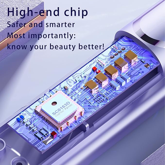 Hair Straightener for Women Flat Iron Hair Straightener and Curler 2 in 1 - Birthday Gift for Women & Mom, Hair Care for Mom & Girlfriend (Purple)