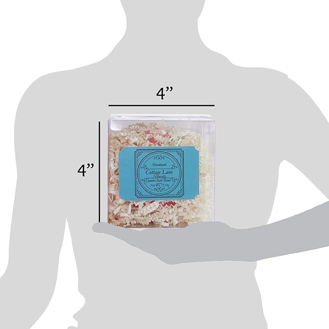 Night of Romance Giant XXLG 12 Ounce Fizzy Bath Bomb Featuring Real Dried Flower Petals by Villamonte Lane