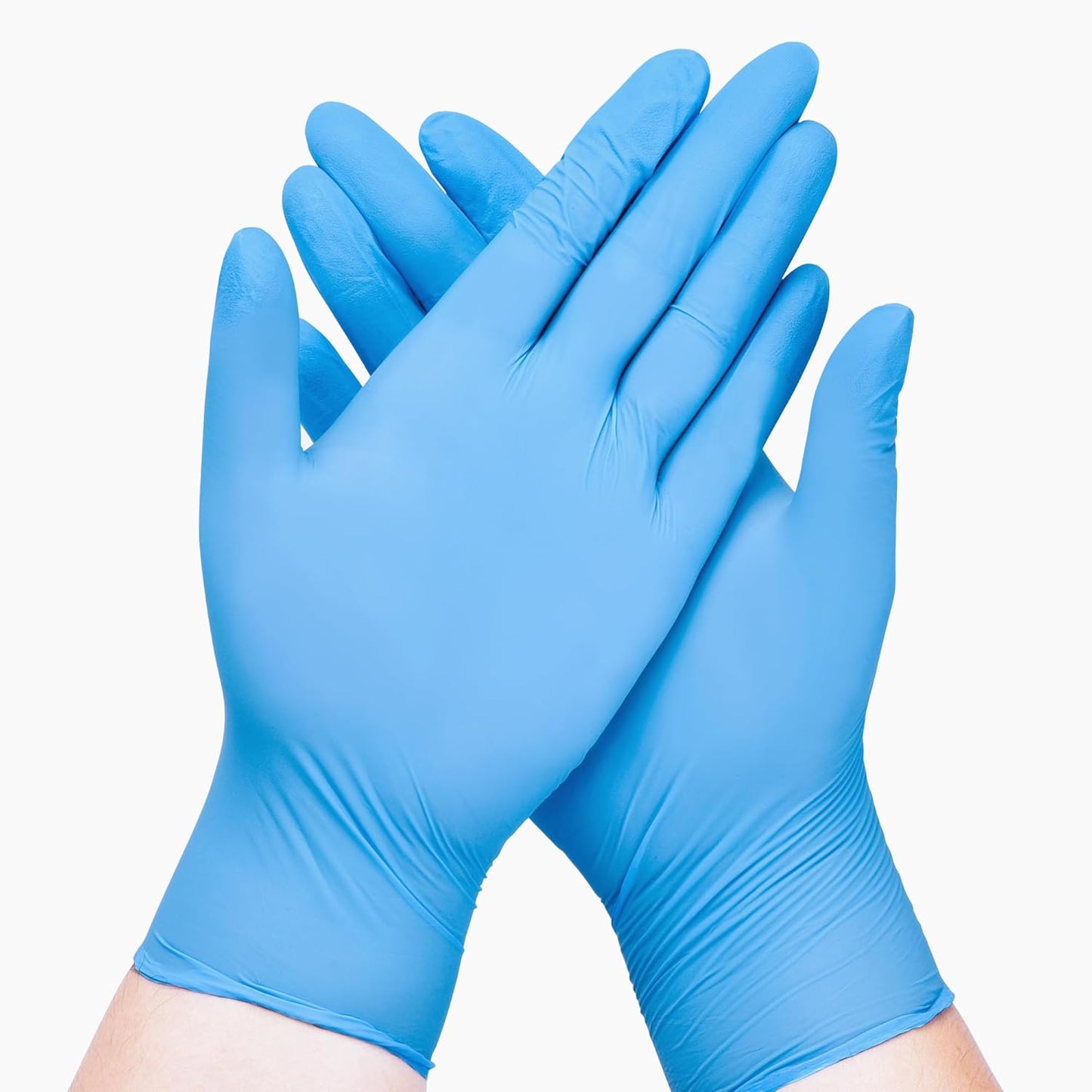 Disposable Nitrile Exam Gloves, Blue, Nitrile Gloves Disposable Latex Free, Medical Gloves, Cleaning Gloves, Food-Safe Rubber Gloves, Powder Free, Non-Sterile, 50-ct Box (XL)