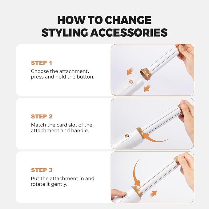 Blow Dryer Brush Set of 6, Air Curling Iron 3 Temperature Negative Ionic Hair Dryer Brush, Hot Air Brush Hair Styling Tools, 800W Volumize Straightener Round Brush Blow Dryer 100-120V