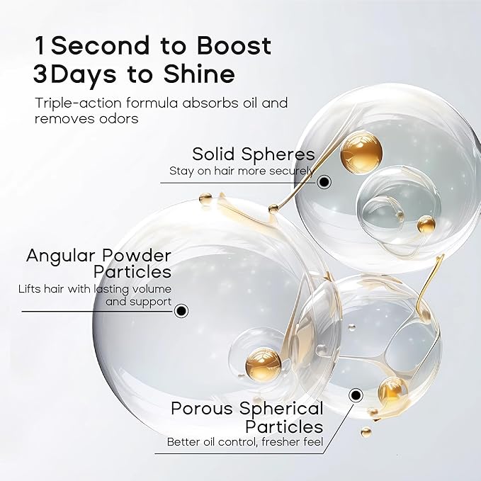 HALOVIDA Dry Shampoo for Women, Dry Scalp Shampoo Spray for Dark Hair Leaves No White Residue, Absorb Oils, Volumizing & Refresh Hair for 72 Hours, 5.07 Fl Oz (Pack of 1)