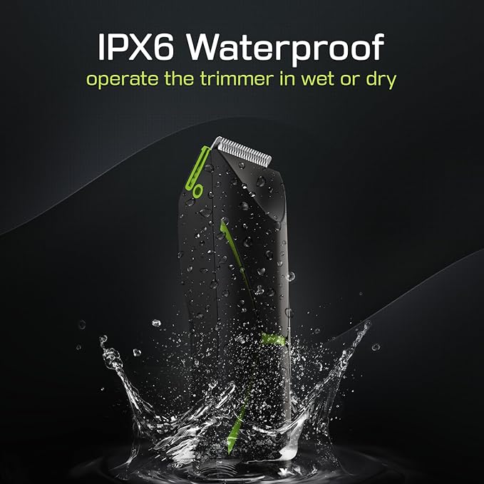 Electric Body Hair Trimmer for Men: Manscape Ball Trimmer Waterproof Pubic Hair Groomer Cordless Rechargeable Groin Shaver Replaceable Blade Wet/Dry Hygiene Razor Portable Body Grooming Travel