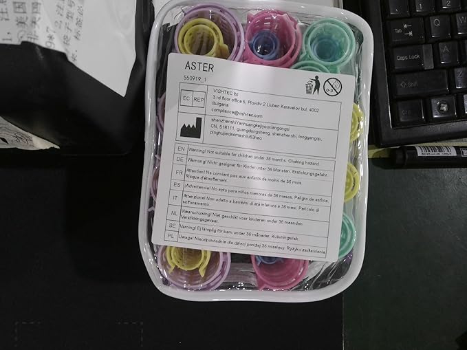 30Pcs Self Grip Rollers Set, 5 Sizes for Long, Medium and Short Hair, Large Rollers for Volume, Snap-On Sleep-In Curlers for Women's Hair Styling