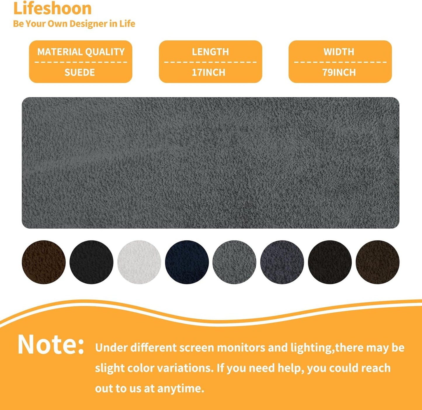 Fabric Repair Patches, 17X79 Inch Self-Adhesive Suede Patches Tape Durable, DIY Large Fabric Repair for Sofa, Couches, Furniture, Chair, Clothing （17X79 Inch, Brown）