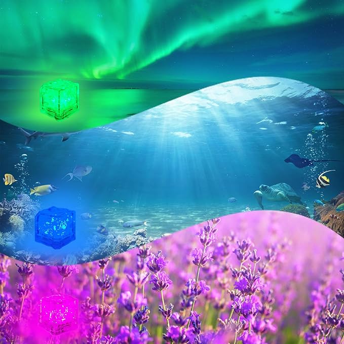 Light Up Bath Bombs with Surprise Light Cube Inside 18 Set 4 Ounce Big Size Romantic Saturn Natural Organic Saturn Bubble Bath Shower Bomb for Women Handmade Bubble Relaxing Spa Gift Bath Skin (6PCS)