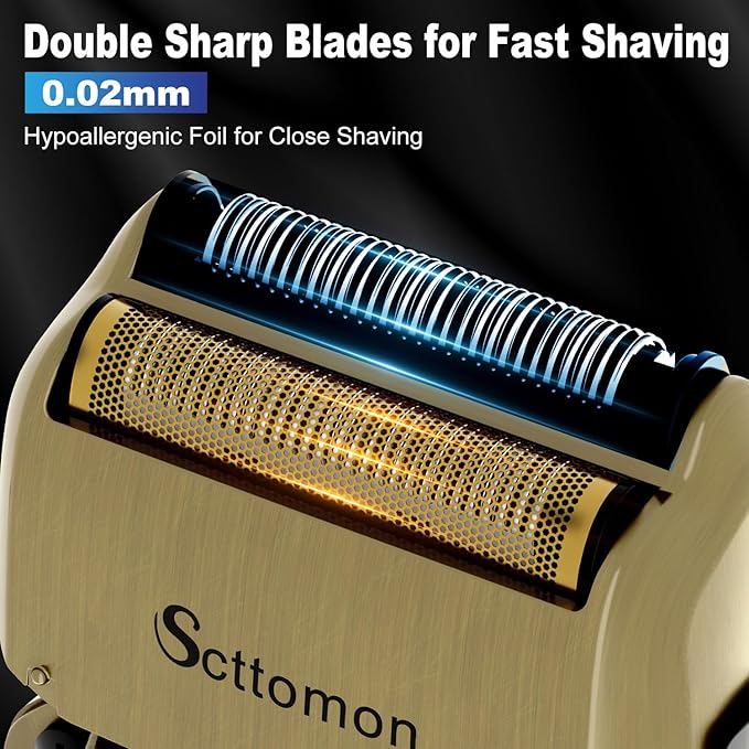 Electric Foil Shaver Razor for Men Beard Trimmer Shaver Bald Head Shaver Hair Trimmer Cordless Waterproof