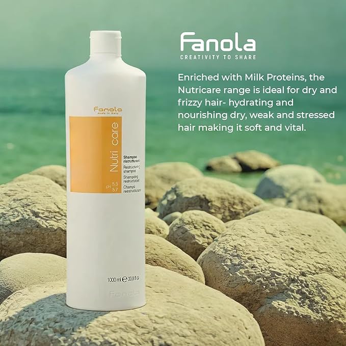 Restructuring Hair Shampoo for Women & Men - Moisturizing Shampoo for Dry Hair Enriched with Milk Protein - Repairing, Nourishing, Anti-Frizz Formula for Dry & Brittle Strands (33.8 Fl oz)