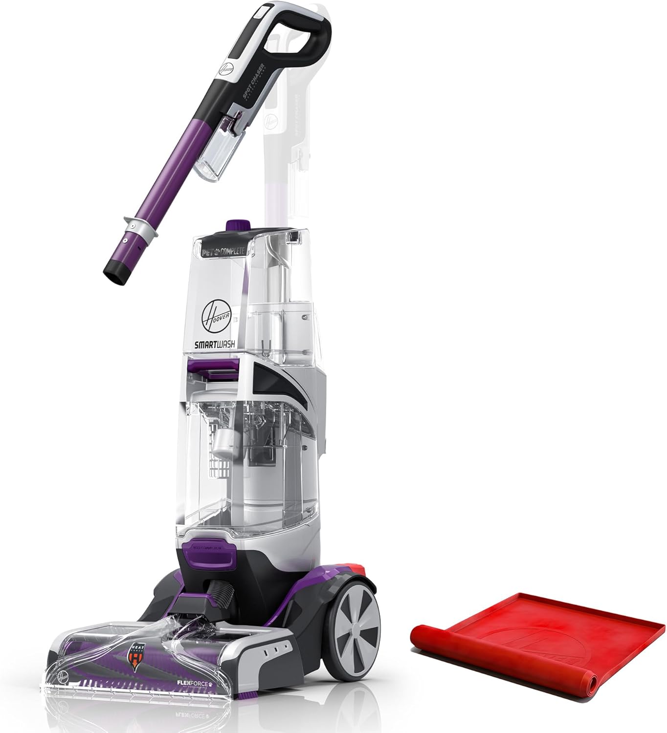 Hoover SmartWash Pet Automatic Carpet Cleaner Machine with Spot Chaser Wand and Storage Mat, Deep Cleaning Carpet Shampooer Machine, Pair with a Hoover Carpet Cleaner Solution