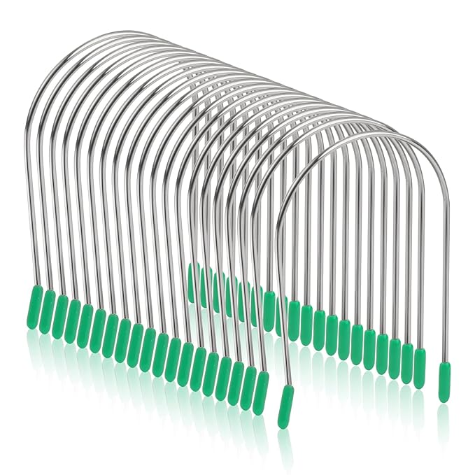 20 Pieces Hair Curler Clips and Replacement Pins Kit, Large Securing Pins for Electric Rollers, Portable Travel Roller Set, 1¾ Inches