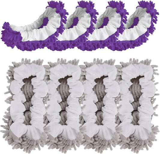 Mop Slippers Socks Floor Cleaning,Microfiber Shoe Covers dust Washable Reusable for Woman Man House Kitchen